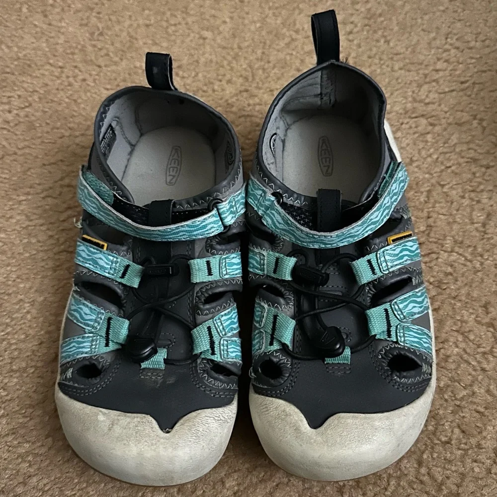 Keen Kids Newport H2 Hybrid Sandals, Ocean/Grey, 1026155, Size 4‎